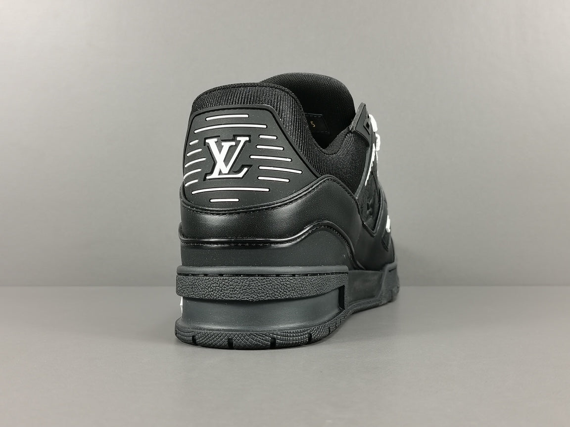 Louis Vuitton Trainer Embossed Monogram Black