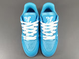 Louis Vuitton Trainer Embossed Monogram Blue