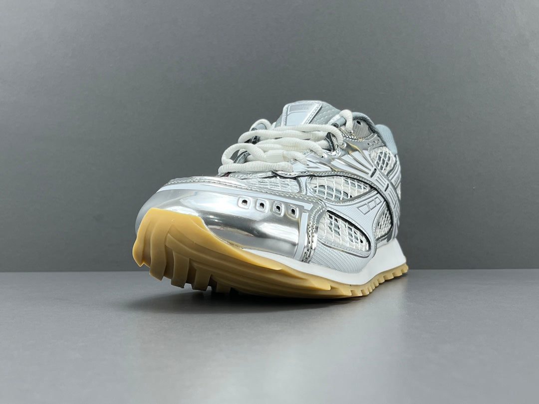 Bottega Veneta Orbit Sneaker White Silver