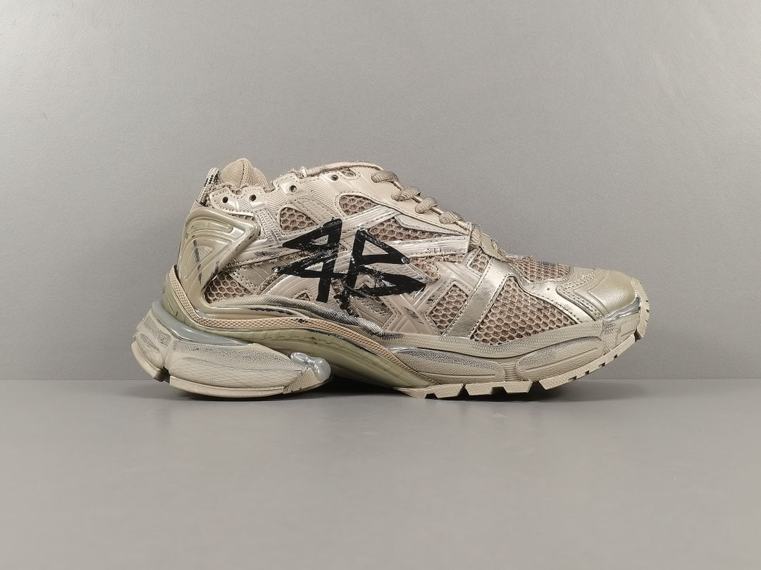 Balenciaga Runner Sneaker Brown Graffiti