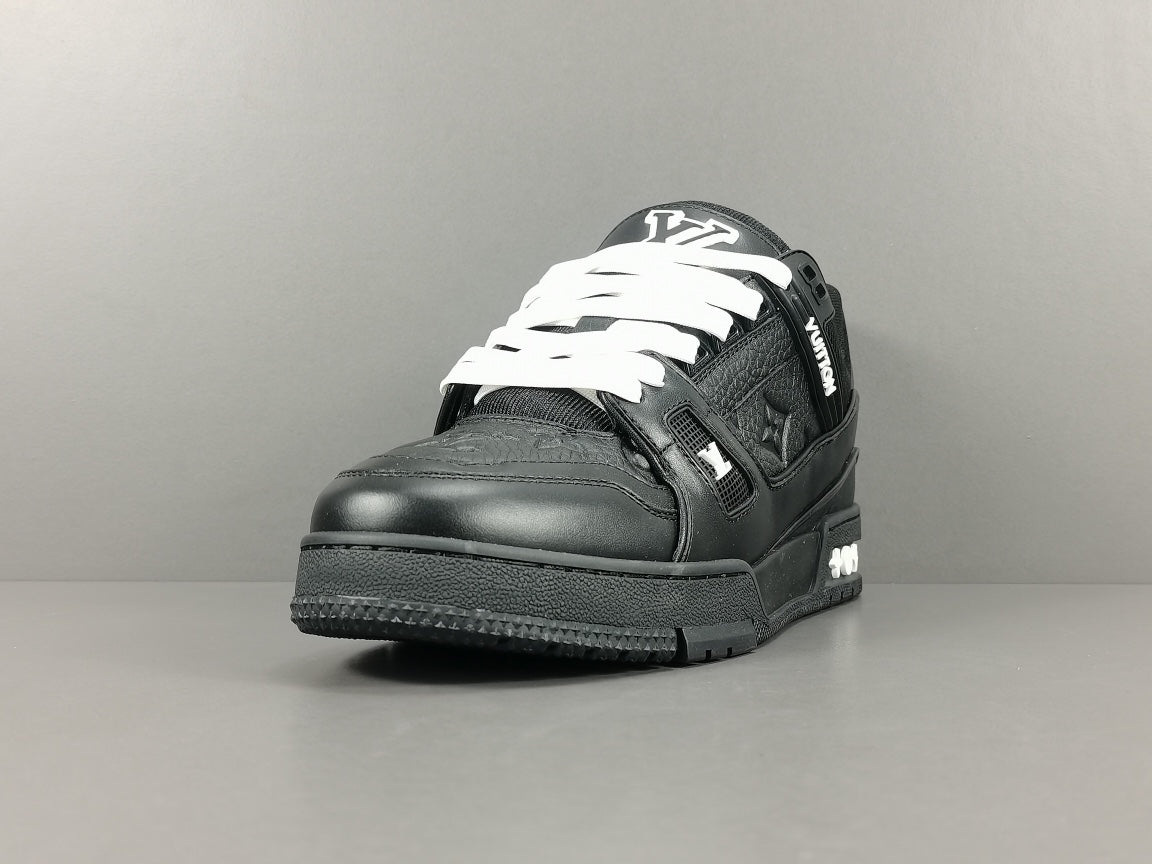 Louis Vuitton Trainer Embossed Monogram Black