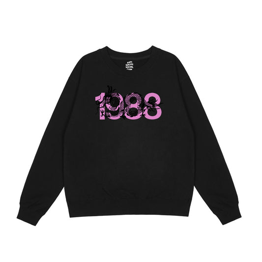 Anti Social Club Long Sleeve black 1988