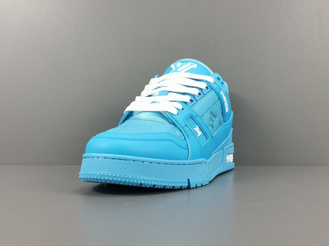 Louis Vuitton Trainer Embossed Monogram Blue