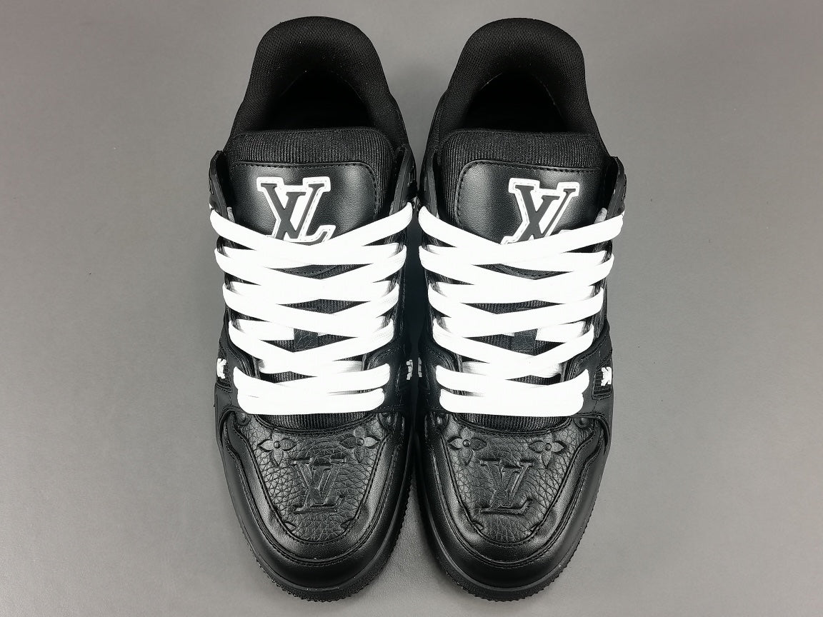 Louis Vuitton Trainer Embossed Monogram Black