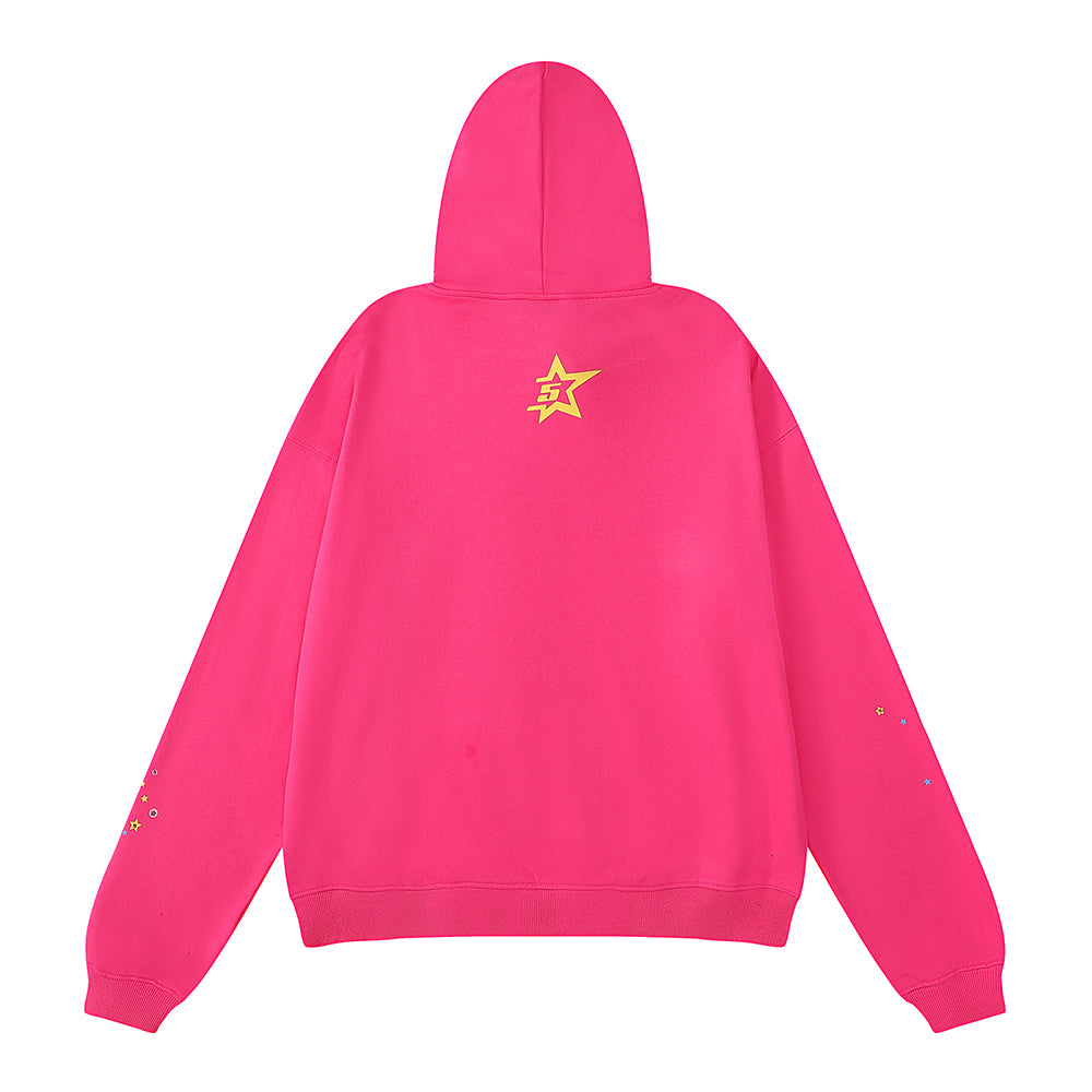 Sp5der P*nk V2 Hoodie Pink