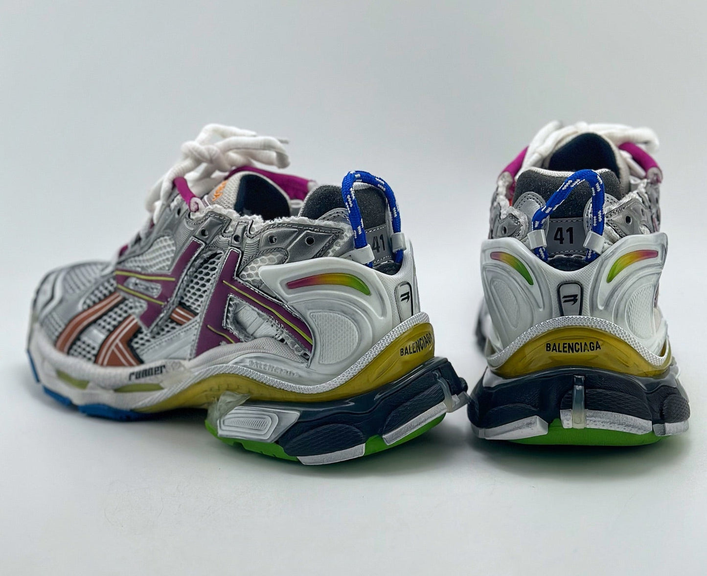 Balenciaga Runner Sneaker Grey Multi-Color