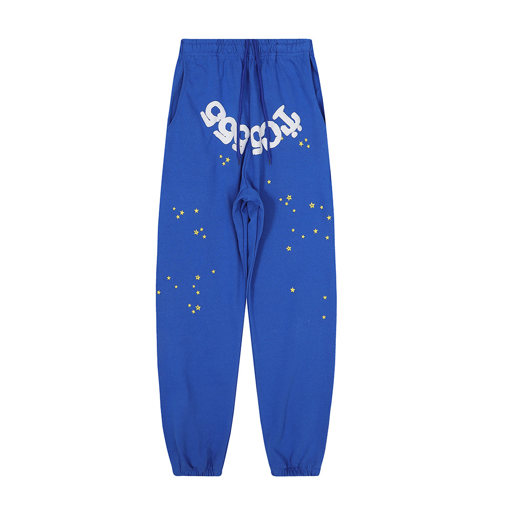 Sp5der P*nk Sweatpants Blue