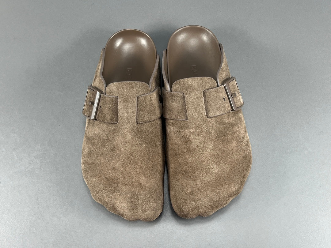 Balenciaga Sunday Suede Mule Brown