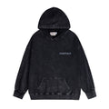 Essentials Oversized Black Hoodie Unique Design