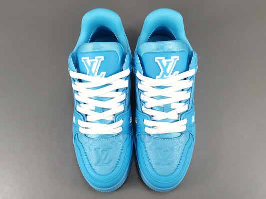 Louis Vuitton Trainer Embossed Monogram Blue