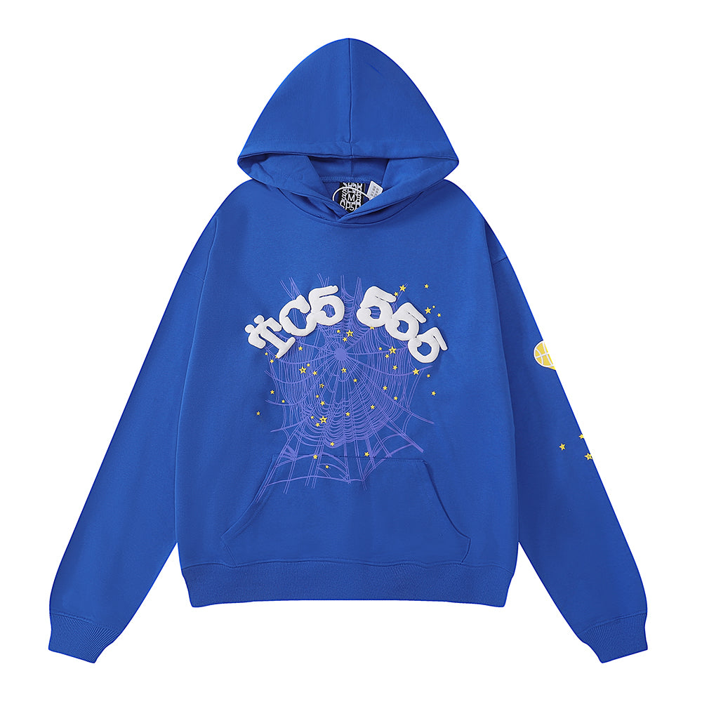 Sp5der 555 Hoodie Blue