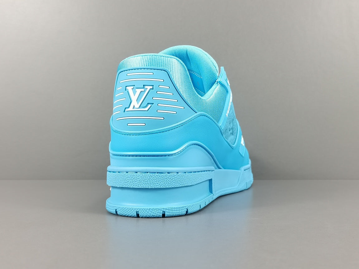 Louis Vuitton Trainer Embossed Monogram Blue