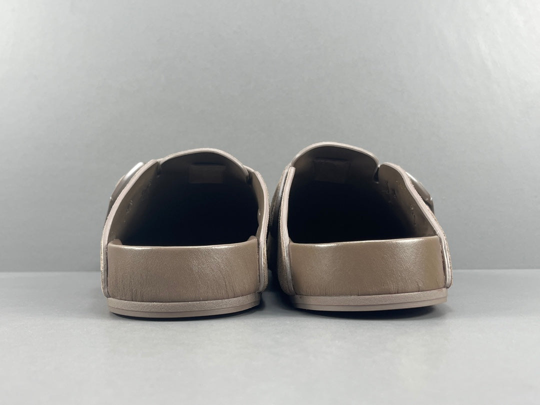 Balenciaga Sunday Suede Mule Brown