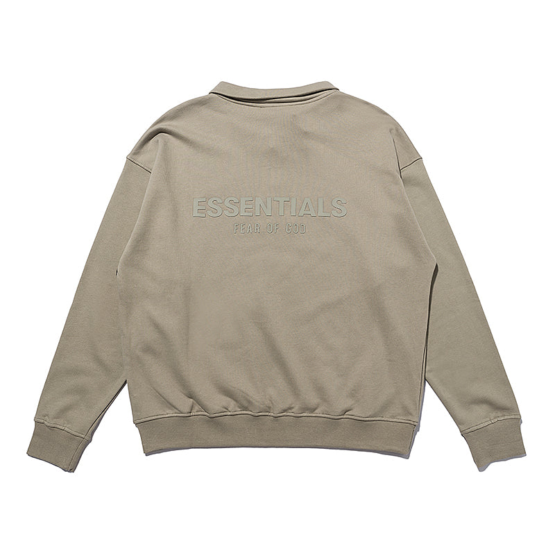 Essentials Polo long sleeve Light Brown