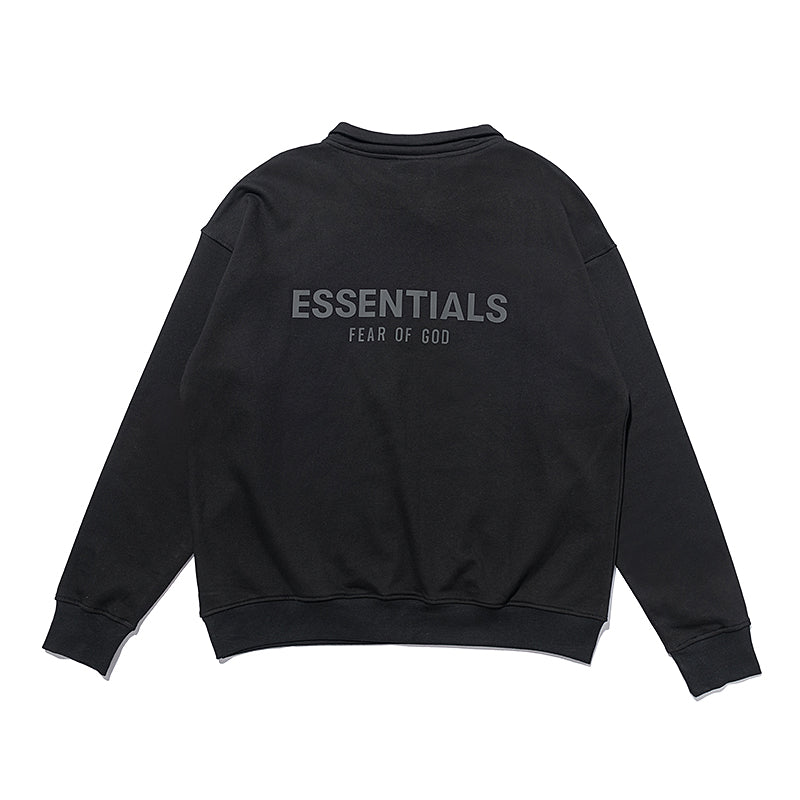 Essentials Polo long sleeve black