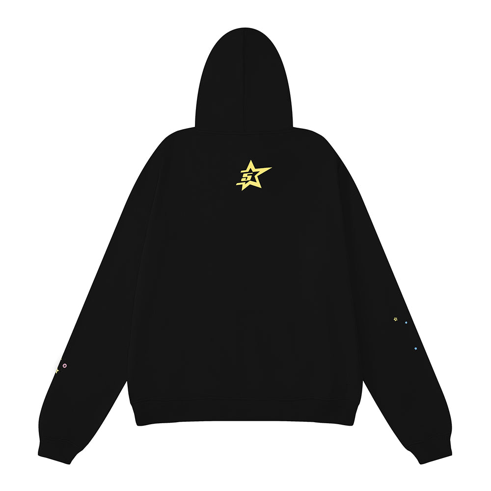 Sp5der P*nk Hoodie Black