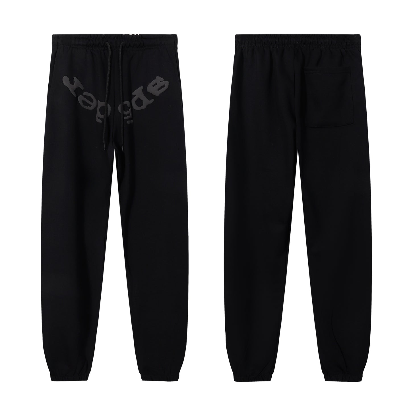 Set of Sp5der Phantom  Hoodie and Pants Black
