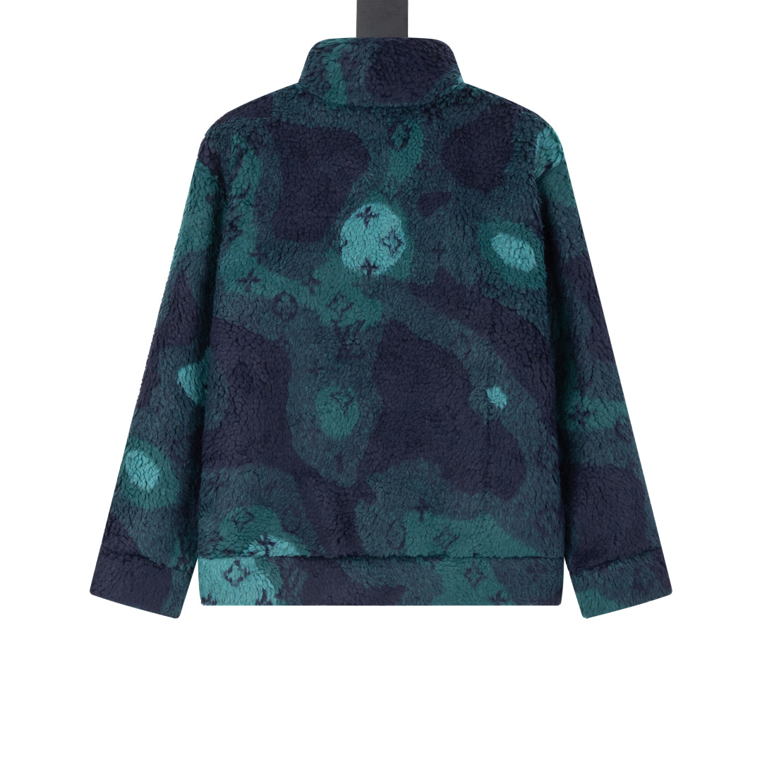 Louis Vuitton F/W 2023 Limited Edition X YK Blue Faces Fleece Jacket