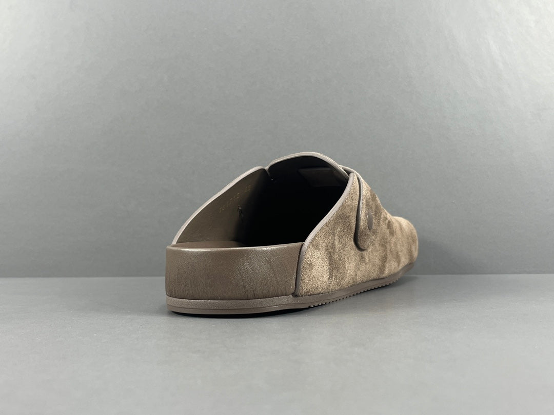 Balenciaga Sunday Suede Mule Brown