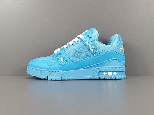 Louis Vuitton Trainer Embossed Monogram Blue