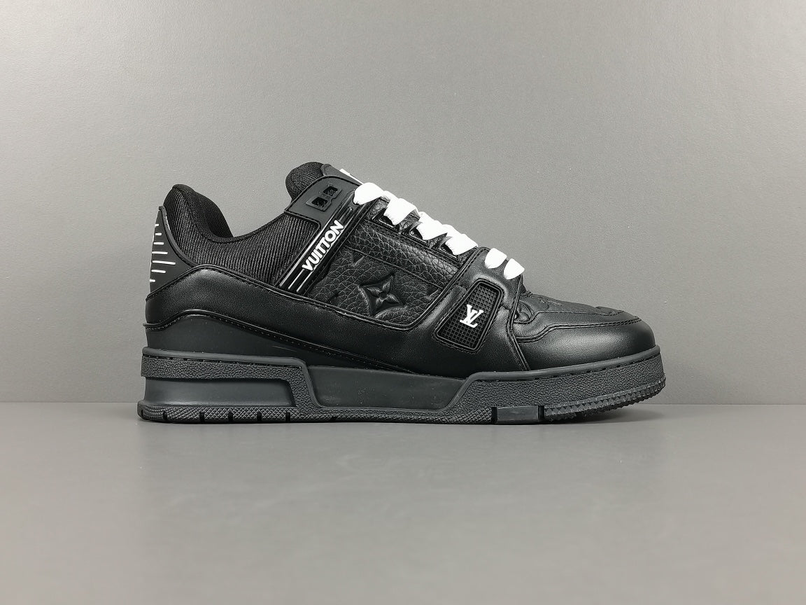Louis Vuitton Trainer Embossed Monogram Black