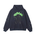 Set Of Sp5der Wait Web Hoodie and Pants Slate Grey
