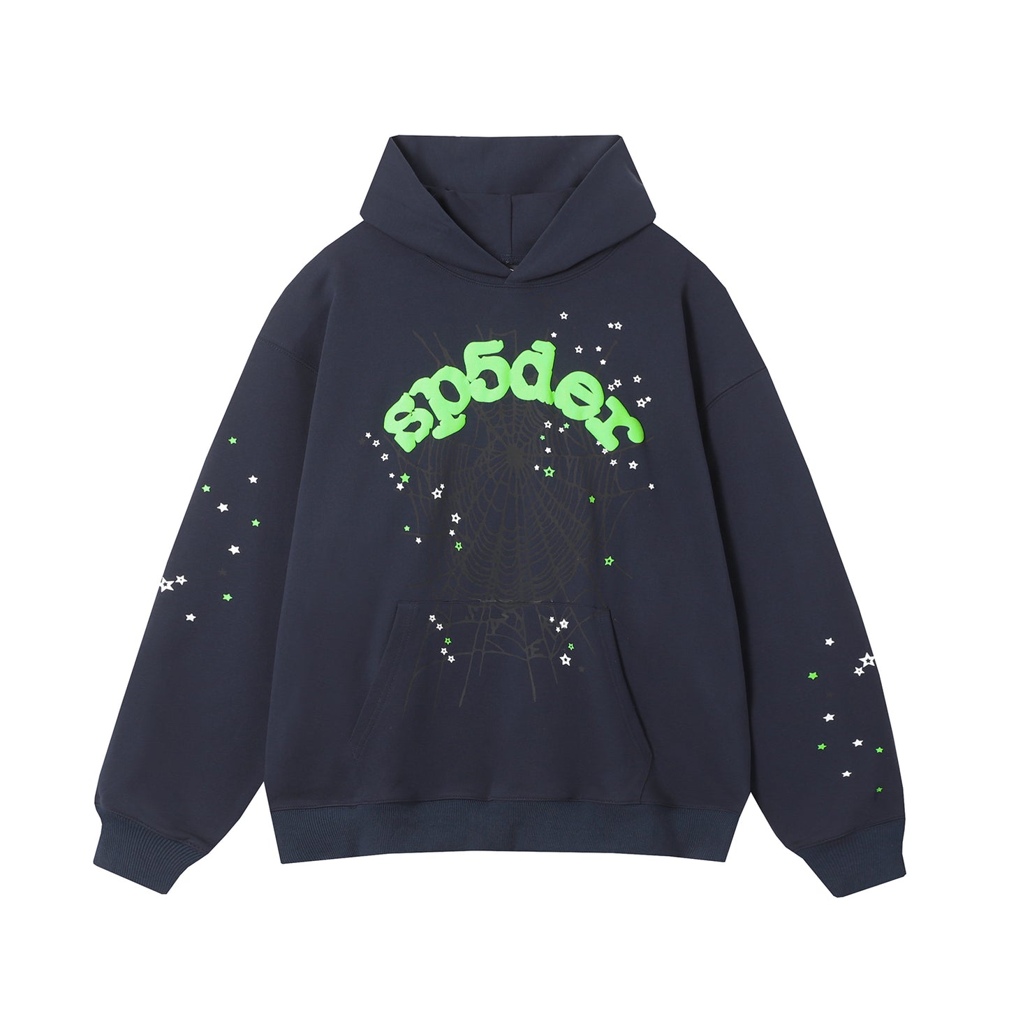 Set Of Sp5der Wait Web Hoodie and Pants Slate Grey