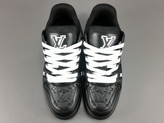 Louis Vuitton Trainer Embossed Monogram Black