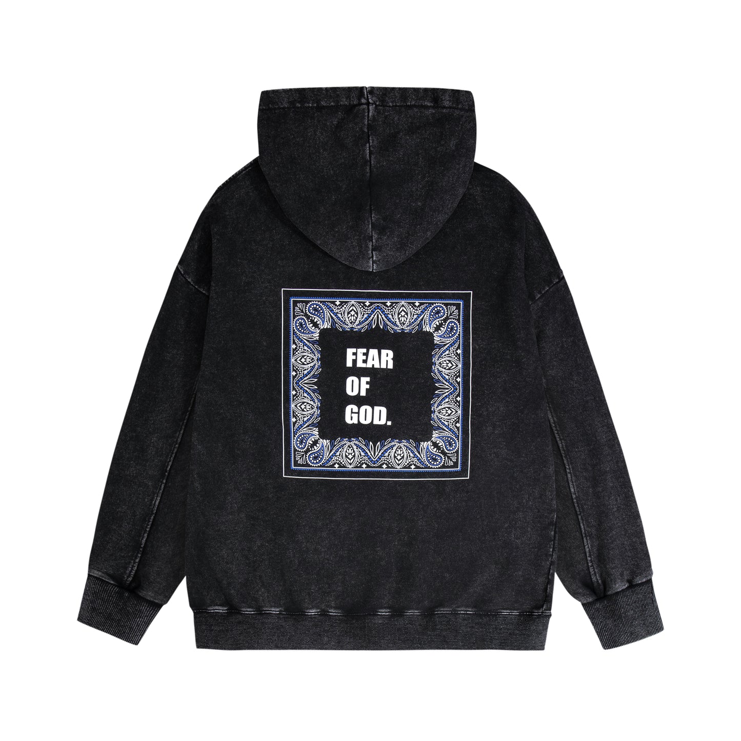 Essentials Oversized Black Hoodie Unique Design