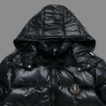 Moncler Maya Hooded short down jacket black