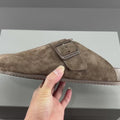 Balenciaga Sunday Suede Mule Brown