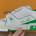 Louis Vuitton Trainer Low #54 Signature-White Green