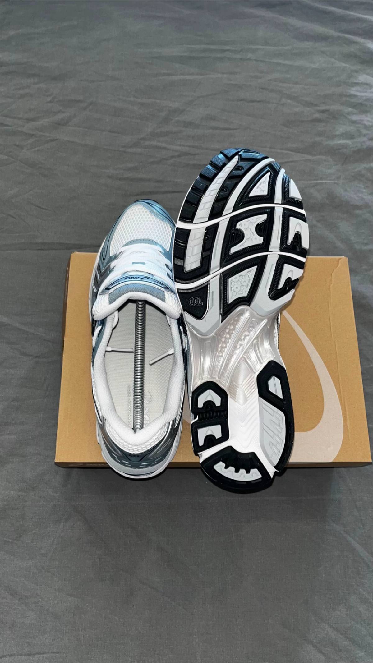 Asics gel kayano 14 White/Fjord Grey